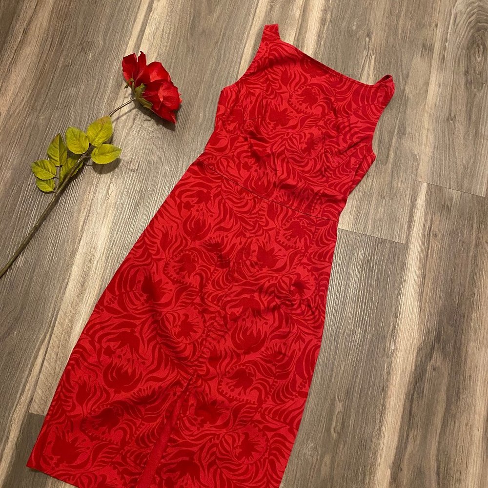 Express Stretch Floral Pattern Dress